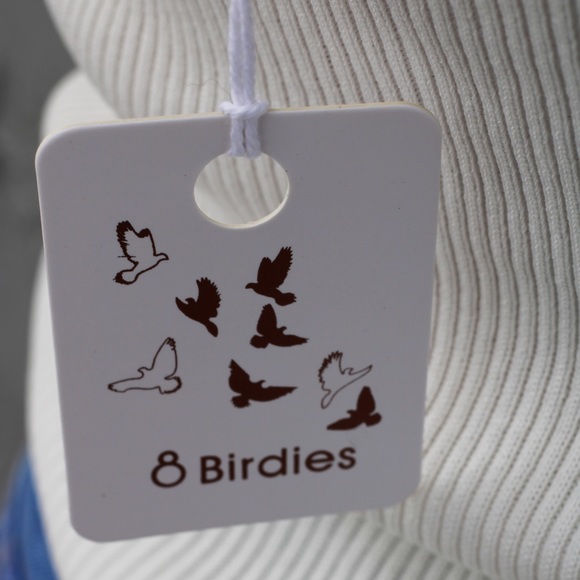 verge girl white ribbed button tank - Picture 3 of 4